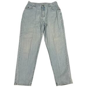 Lee Original Jeans Light Wash High Rise Straight Leg Womens 16S